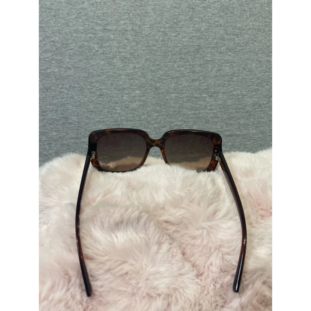 Women's Dot Dash Veil Sunglasses Brown
